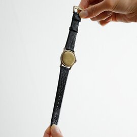 _TOKI_｜リザードレザー ブラス 丸型時計オマージュ ブレスレット proto-002-brass-fn トキ