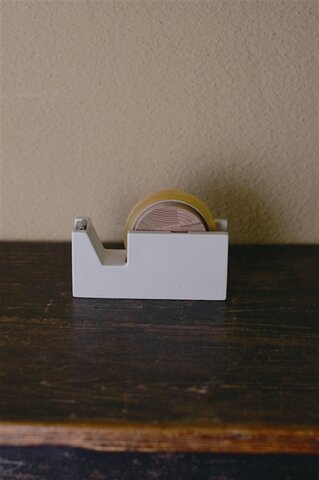 白磁と木のテープカッター【マスキングテープ】【テープ台】【文房具】