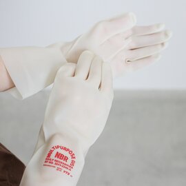 VOIRY｜RUBBER GLOVES-D CLEAR RED