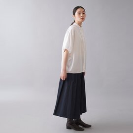 STAMP AND DIARY|スーピマコットン60/2ギャバ クリアカット タックスカート
