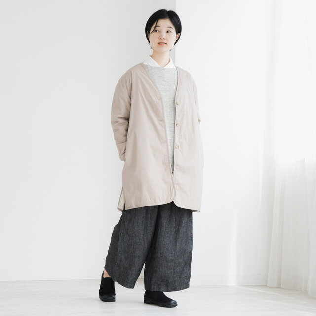 モデル身長 163cm 着用カラー ベージュ
