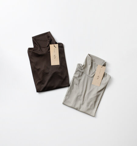 FIL DE FER|ダブル スクエア プリント タートルネック プルオーバー 10-1-08-234-4-2-kk