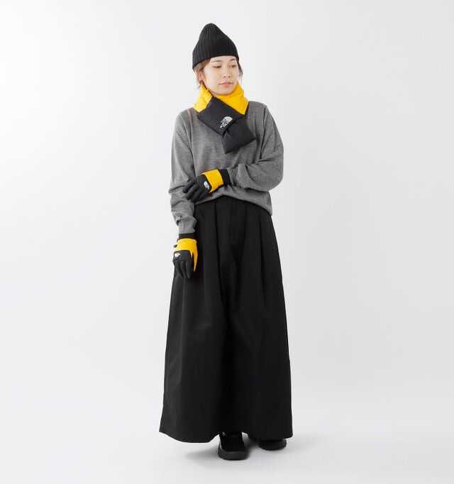 model hikari:165cm / 48kg
color : TNF yellow / size : XS