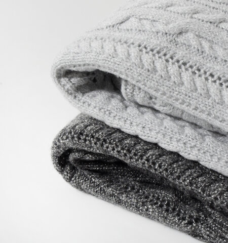 ADAWAS|メリノウール メタリック ボトルネック ニット プルオーバー “METALLIC AIRY KNIT TOP” adws-401-33-mt