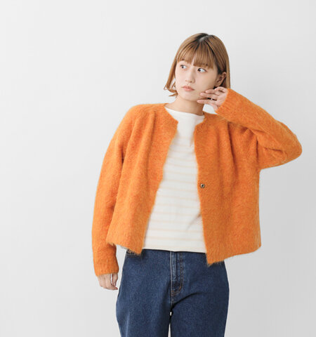 NOMBRE IMPAIR|アルパカ シャギー カーディガン 01-1-07-202-5-2-mn