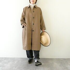 mao made|T/Cライトツイルドルマンステンカラーコート(641313)マオメイド