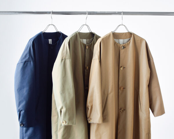 【2019SS】ironari|aranciato別注ノーカラーロングサクラコート i-19114arc-rf