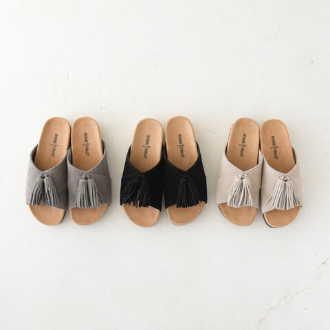MINNETONKA|ミラ Mila スエード タッセル フラット サンダル 5690001 5690039 5690280 ミネトンカ
