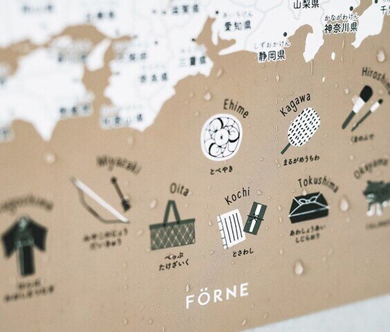 FORNE｜日本地図ポスター