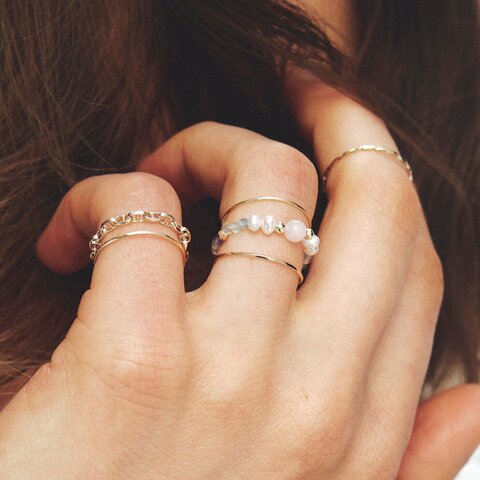 les bon bon|mellow ring PK リング 天然石