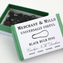 MERCHANT ＆ MILLS｜BLACK BULB PINS　洋ナシ型安全ピン（黒）