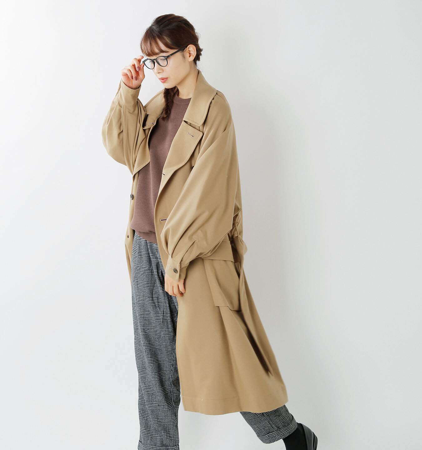 Haversack 高密度エターミンウールカシミヤロングコート 3702 Mm Piu Di Aranciato ピウディアランチェート キナリノモール Haversack 高密度エターミンウールカシミヤロングコート 3702 Mm Piu Di Aranciato ピウディアランチェート キナリノモール