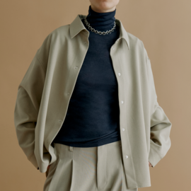 kiehtova|SHEER LONG TURTLE TOPS トップス カットソー タートルネック