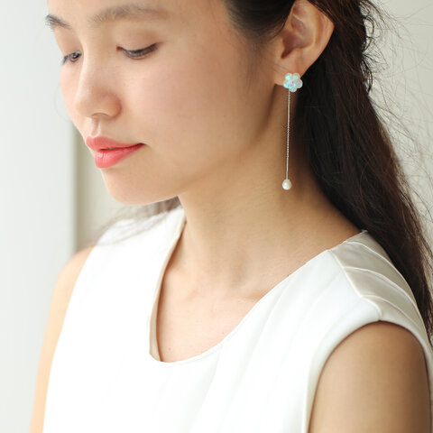 LUEUR|Holo Hana Chain ピアス