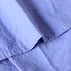 BLUE LAKE MARKET｜50/-ブロード バンドカラー半袖ギャザーブラウス