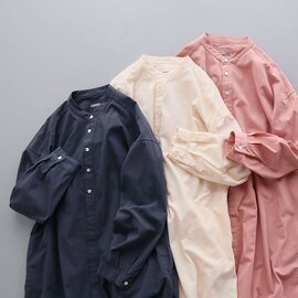 ORCHID|コットン バンドカラースクエアシャツワンピース