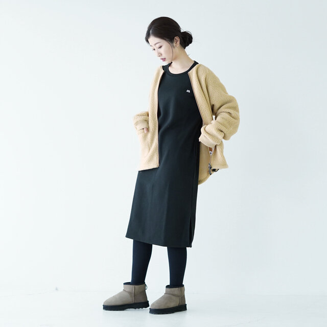 モデル:166cm / 47kg
color : black / size : WS(レディースS~M)