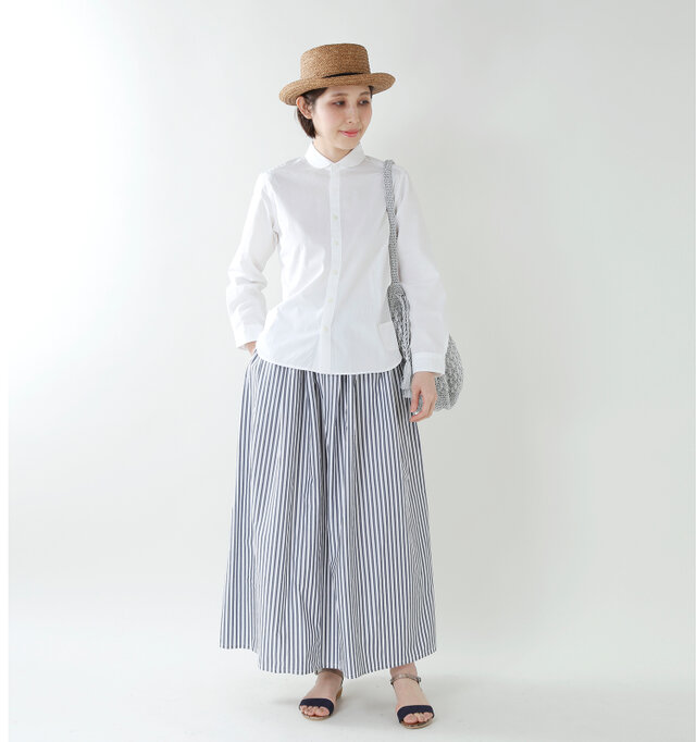 model yama:167cm / 49kg
color : white / size : 2
