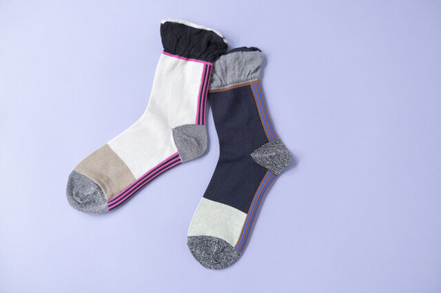 TRICOTE|TOEラメバックラインソックス