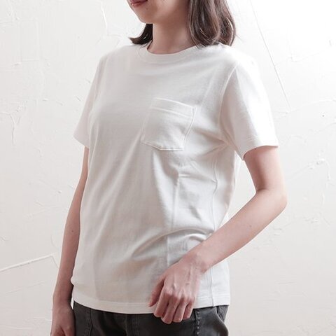 HAAG｜POCKET T-SHIRTS UNISEX HMWB16S05 コットンTシャツ