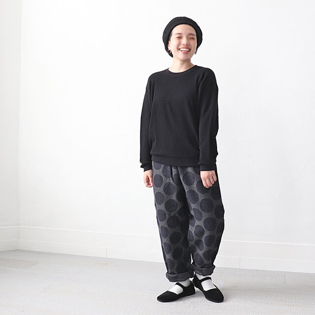 ネイビー 着用、モデル身長:150cm