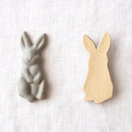 よしざわ窯｜き１１２　　動物の箸置き ウサギ