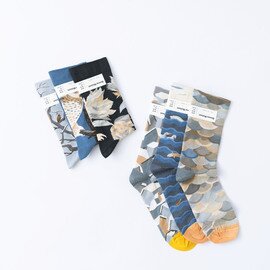 Bonne Maison｜Middle Socks/Neige-Ecaille/NG201