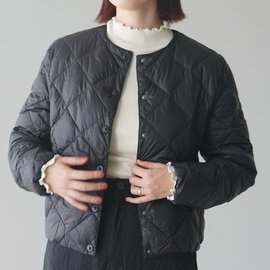 TAION|クルーネック テーパード ダウンジャケット アウター CREW NECK TAPERED DOWN JACKT TAION-W104BCI-TD タイオン