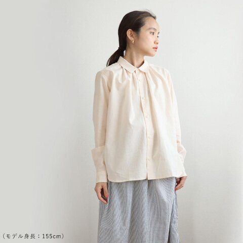 ashuhari|FOOD TEXTILE Regular Collar Tuck Shirt (フードテキスタイル レギュラーカラータックシャツ)