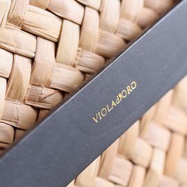 VIOLAd'ORO｜バンカン × 牛床革 トートバッグ “MIRO” v-8580 かごバッグ