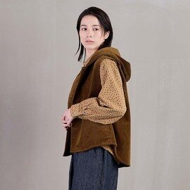 TUTIE.|コットンコーデュロイフードベスト PRE SALE