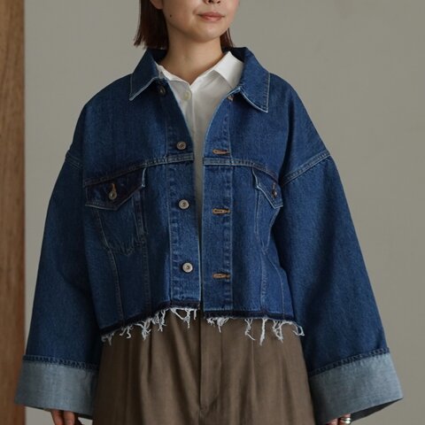 SACRA|オーセンティック デニム ジャケット アウター Gジャン ブルー AUTHENTIC DENIM JACKET 126104031 サクラ