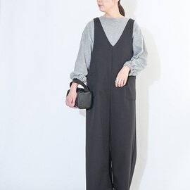 CYNICAL|【SALE 20%OFF】裏起毛Vネックサロペット パンツ オーバーオール オールインワン 552-96061