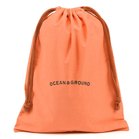 OCEAN＆GROUND ｜コットン巾着大 O&G