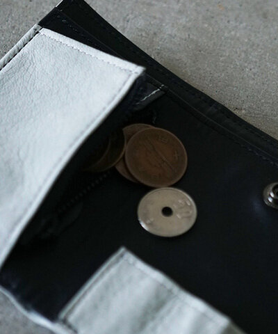 VU PRODUCT｜vu-product-B12[GREEN GARY] leather mini wallet.