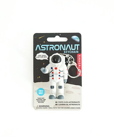 KIKKERLAND|宇宙飛行士キーチェーン Astronaut Keychain キーホルダー ミニライト アストロノート おしゃれ チャーム アメコミ おもしろ kkrl84
