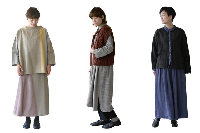 左:モデル160cm 右:モデル160cm
