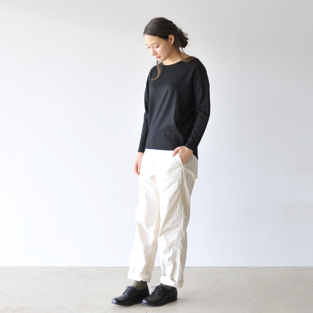 モデル:164cm / 49kg
color : black(col.990) / size : 1-2(S-M)