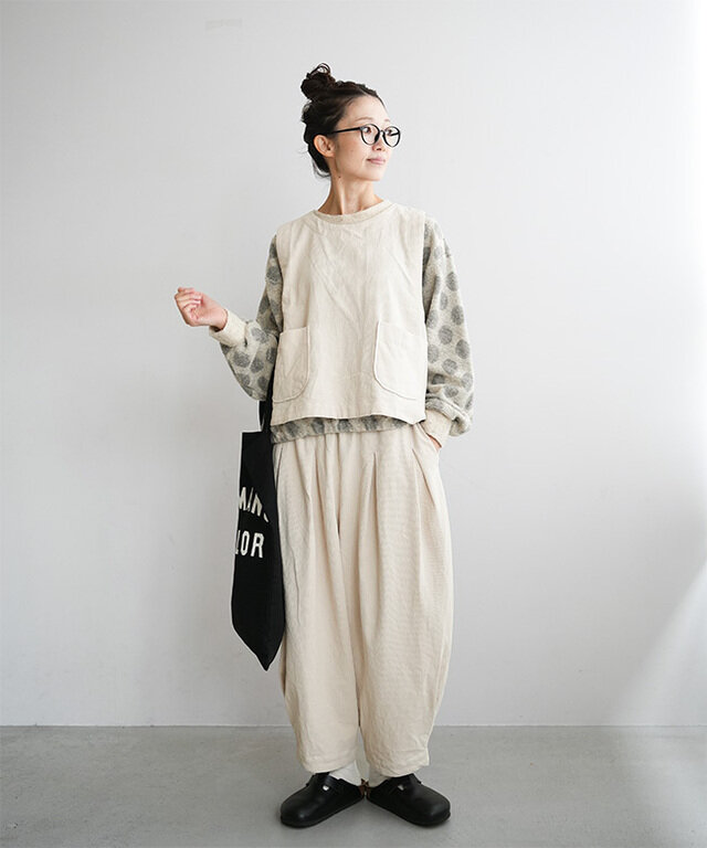 身長:164cm / カラー:04.IVORY/着用サイズ:FREE