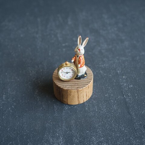 atelier coin｜【予約商品：2023年10月末頃お届け】ウサギの置時計