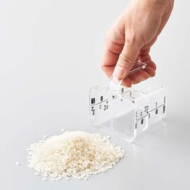 山崎実業｜tower 密閉米びつ 10kg 計量カップ付