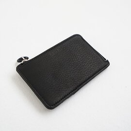 Mochi｜ card case deer leahter[ma-pro-25/black] 鹿革カードケース