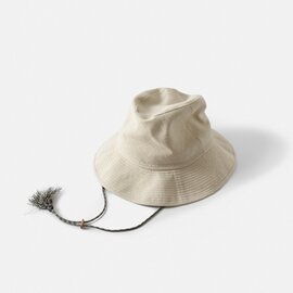 Nine Tailor｜天日干し リネン ハット 帽子 “Areca Hat” n-1219-mn 母の日 ギフト