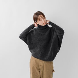 le ciel de HARRISS|ウール タートルネック ニット プルオーバー bn252-13403