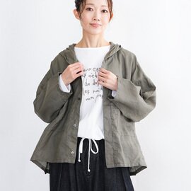 prit|【WOODY別注カラー】60/1ラミーバイオクロスフーディシャツブルゾン レディース トップス シャツ ブラウス p81618