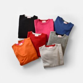 mao made|メリノウール 100% チラリ配色 ポケット付き ワイド プルオーバー 551105