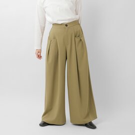 CYAN TOKYO|Wタック ストレッチ ワイド パンツ 507401