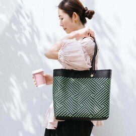 Orné de Feuilles|メキシコ メルカドバッグ M/TAPETE