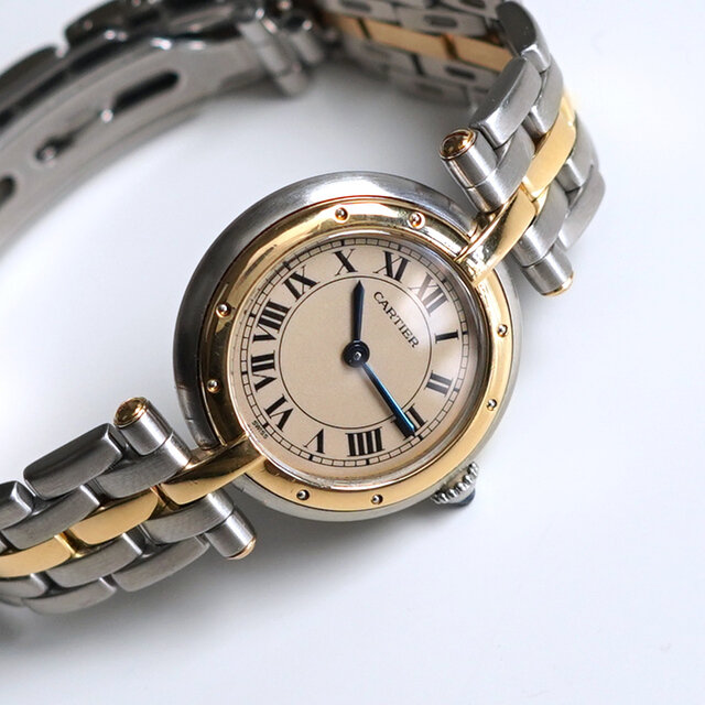 Cartier｜パンテール1ロウ 1990年代製 アンティーク腕時計 アクセサリー 5559 カルティエ Crouka(クローカ)  キナリノモール
