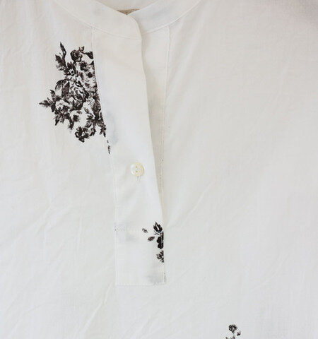 MidiUmi｜flower print skipper shirt tunic